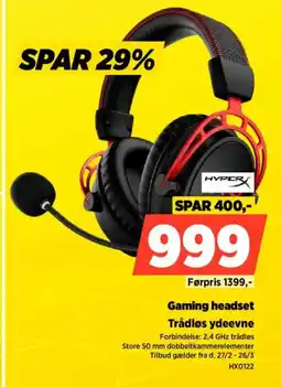 Power Gaming headse HX0122 tilbud
