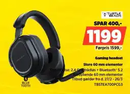 Power Gaming headset TBSTEA700PCG3 tilbud