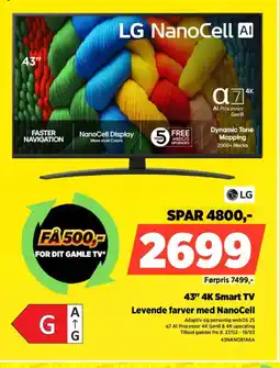 Power LG 43" 4K Smart TV 43NANO81A6A tilbud
