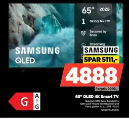 Power SAMSUNG 65" QLED 4K Smart TV TQ65Q7FAAUXXC tilbud