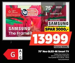 Power SAMSUNG 75" Neo QLED 4K Smart TV TQ75LS03FWUXX tilbud