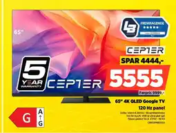 Power CEPTER 65" 4K QLED Google TV CR65XM8005A tilbud