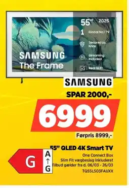 Power SAMSUNG 55" QLED 4K Smart TV TQ55LS03FAUXX tilbud