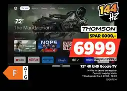 Power THOMSON 75" 4K UHD Google TV 75QG7C14 tilbud