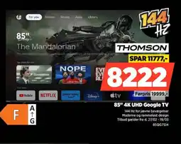 Power THOMSON 85" 4K UHD Google TV 85QG7S14 tilbud