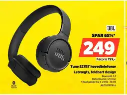 Power JBL Tune 527BT hovedtelefoner JBLT527BTBLK tilbud