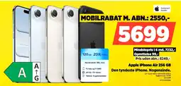 Power Apple iPhone Air 256 GB IP17A256GSBK tilbud
