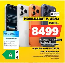 Power Apple iPhone 17 Pro 256 GB IP17PR256GDBL tilbud