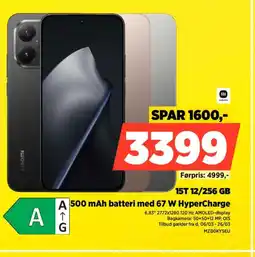 Power Xiaomi 15T 12/256 GB MZBOKY5EU tilbud