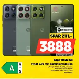 Power Motorola Edge 70 512 GB PBA50001SE tilbud