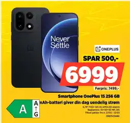 Power Smartphone OnePlus 15 256 GB ONE15256BK tilbud