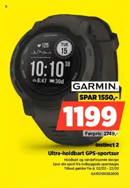 Power GARMIN Instinct 2 GAR0100262600 tilbud