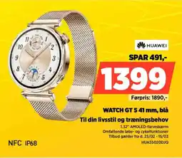 Power HUAWEI Watch GT 5.41 mm, blå HUA55020DJQ tilbud