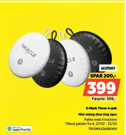 Power TRIACLE X-Mark Three 4-pak TRIXMA3Q4BKWH tilbud