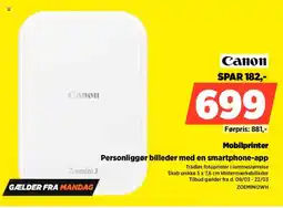 Power Canon Mobilprinter ZOEMINI2WH tilbud