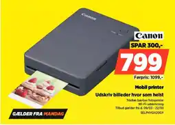 Power Canon Mobil printer SELPHYQX20GY tilbud