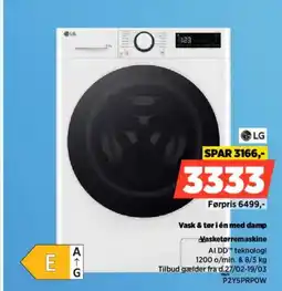 Power LG Vasketørremaskine P2Y5PRPOW tilbud