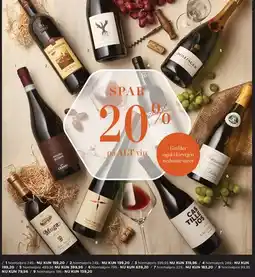 Salling SPAR 20% på ALT vin tilbud