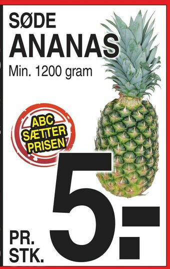 ABC Lavpris Søde ananas tilbud