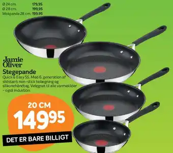 Din Isenkræmmer Jamie Oliver Stegepande 20 cm tilbud