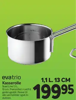 Din Isenkræmmer evatrio Kasserolle 1,1 L (13 cm) tilbud