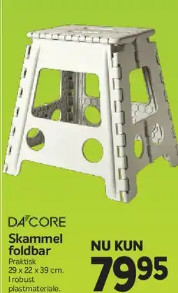 Din Isenkræmmer Skammel foldbar (større) tilbud