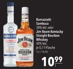 Citti Ramazzotti Sambuca 38% Vol. oder Jim Beam Kentucky Straight Bourbon Whiskey tilbud
