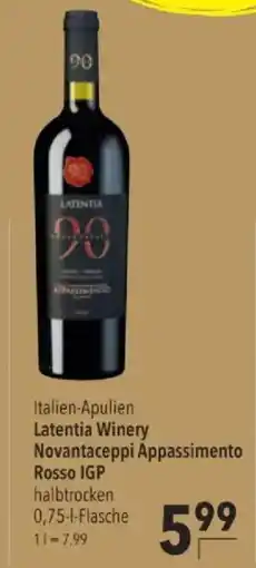 Citti Latentia Winery Novantaceppi Appassimento Rosso IGP tilbud