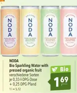 Citti NODA Bio Sparkling Water with pressed organic fruit tilbud