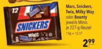 Citti Mars, snickers, twix, milky way oder bounty tilbud