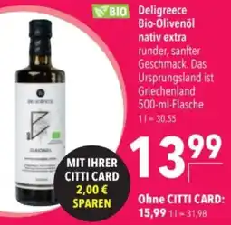 Citti BIO Deligreece bio-olivenöl nativ extra tilbud