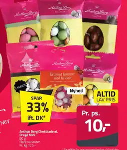 Fleggaard ANTHON BERG Chokolade el. dragé mini tilbud