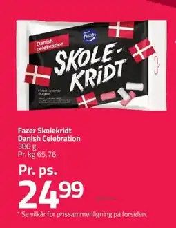 Fleggaard FAZER Skolekridt danish celebration tilbud