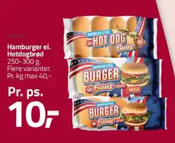Fleggaard Hamburger el. hotdogbrød tilbud