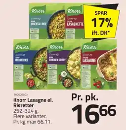 Fleggaard KNORR Lasagne el. risretter tilbud