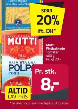 Fleggaard MUTTI Finthakkede tomater tilbud