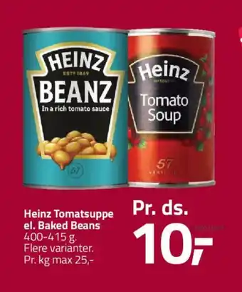 Fleggaard HEINZ Tomatsuppe el. baked beans tilbud