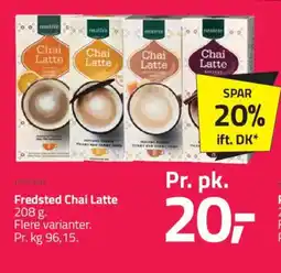 Fleggaard FREDSTED Chai latte tilbud