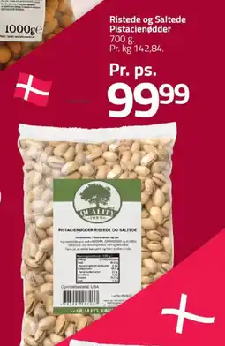 Fleggaard Ristede og saltede pistacienødder tilbud