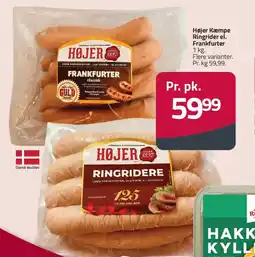 Fleggaard HØJER Kæmpe ringrider el. frankfurter tilbud