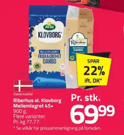 Fleggaard Riberhus el. klovborg mellemlagret 45+ tilbud