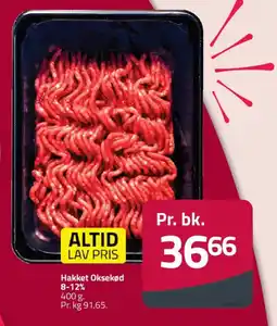 Fleggaard Hakket oksekød 8-12% tilbud