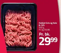 Fleggaard Hakket gris og kalv 8-10% tilbud