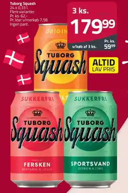Fleggaard TUBORG Squash tilbud