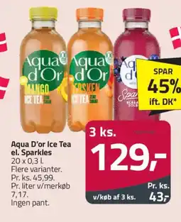 Fleggaard AQUA D'OR Ice tea el. sparkles tilbud