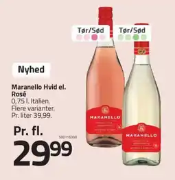Fleggaard MARANELLO Hvid el. rosé tilbud
