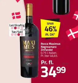 Fleggaard Rocca maximus negroamaro zinfandel tilbud