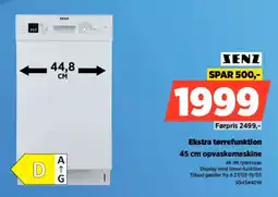 Power SENZ 45 cm opvaskemaskine SD4544DW tilbud