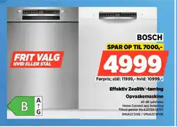 Power BOSCH Opvaskemaskine SMU6ZCS10E/SMU6ZCW10E tilbud