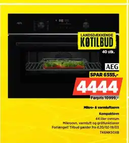 Power AEG Mikro- & varmluftsovn TK6NK50XB tilbud